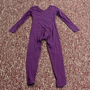 Gaian purple unitard body suit plum purple size small